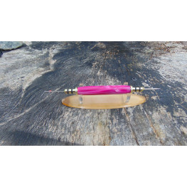 Handmade Seam Ripper and picker made from a Pink shimmer acrylic