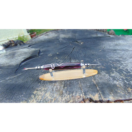 Handmade Seam Ripper made from a Purple and White swirl acrylic